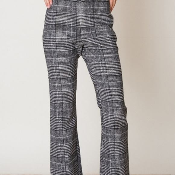 🤩SALE Plaid Pants soft Comfy Cigarette Pants - Picture 3 of 5